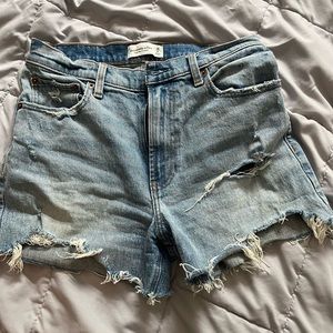 Abercrombie & Fitch high rise jeans shorts